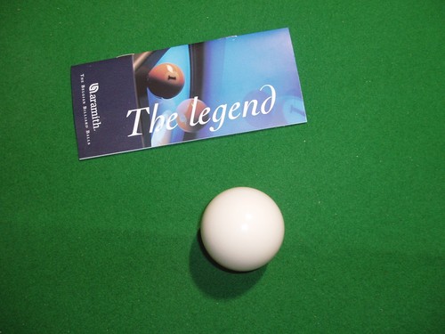 Aramith white cue ball - white, 2"