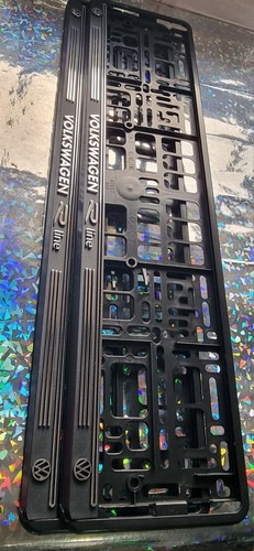 Car number plate holders set