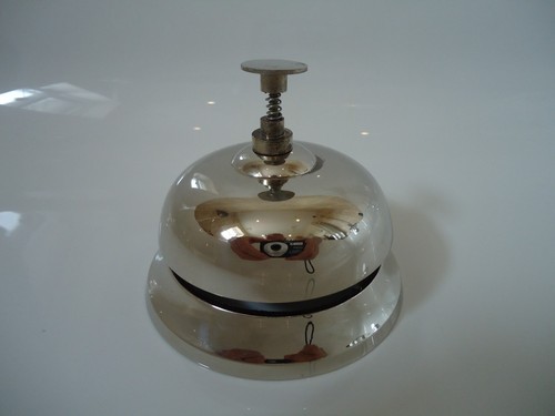 Desk bell silver - bell, nickel