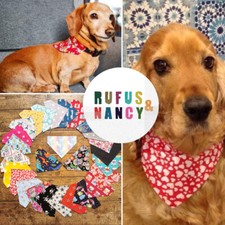 Handmade Dog Bandana Slide on