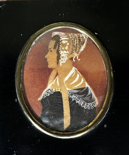 Antique miniature portrait - antique,