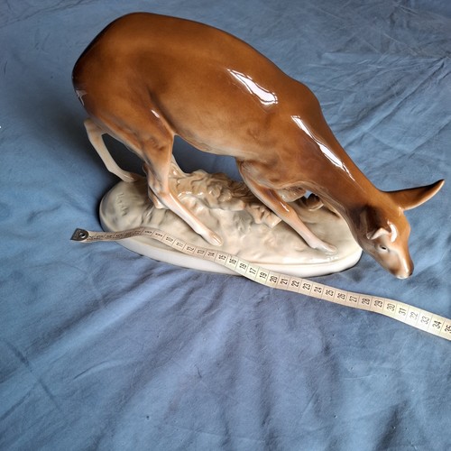 Royal dux deer figure karl - figure,