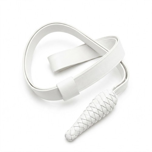 White genuine leather sword - leather,