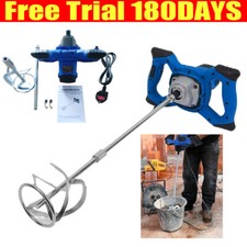 Portable Electric Concrete Cement Mixer 2600W Drywall Mortar Handheld 6 Speed