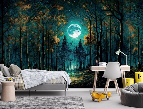 Night fantasy forest - night,