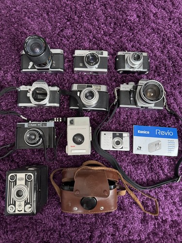 Vintage 35mm camera joblot x11 - 35mm,