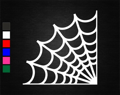 Spider web corner vinyl - corner, decal