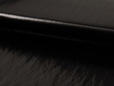 Minerva Creased PU Vinyl Fabric Black - per metre