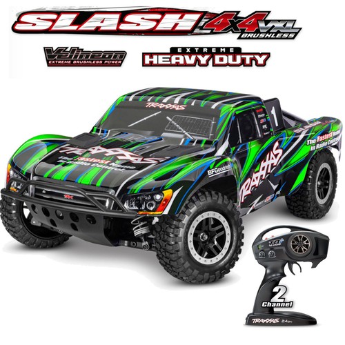 Traxxas trx68386 grn slash - trx68386-4-grn,