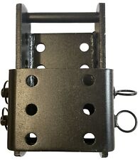 Black Adjustable Tow Hitch Drop Plate 2 Pin For Land Rover 4x4 Towing Towbar