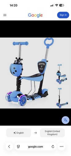 Kids three wheel kick scooter - wheel,