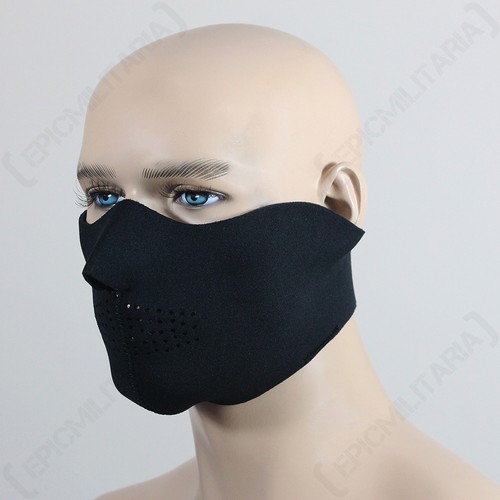 Neoprene half mask black - neoprene,