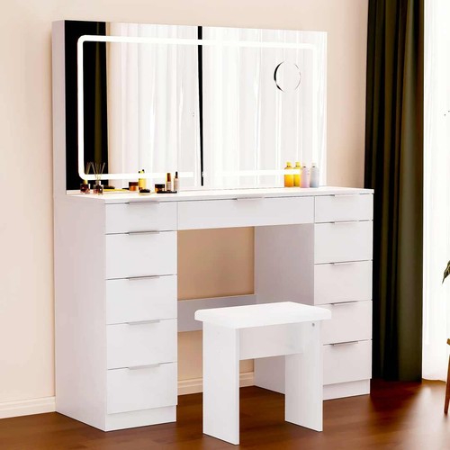 Large dressing table with - with, led
