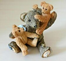 Sherratt and Simpson Bear playing with babies figurine