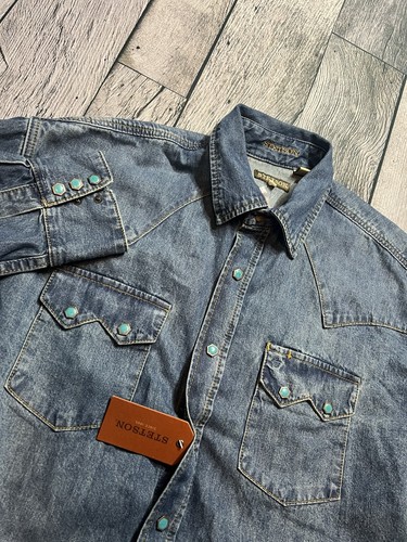 Stetson denim shirt - shirt, mens