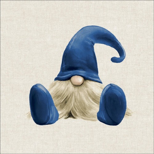 Blue gonk christmas elf linen - elf,