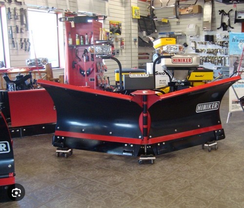 Snow plow blade storage - plow, dolly