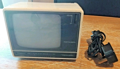 Vintage realistic portavision - realistic,