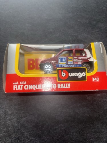 Burago fiat cinquecento rally - burago,
