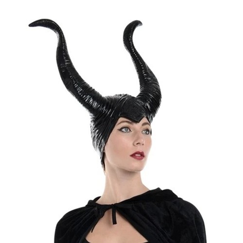 Black latex maleficent horns - latex,