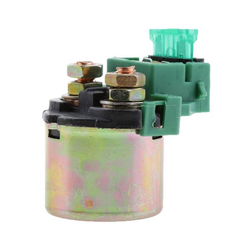 Green motorcycle starter - green,