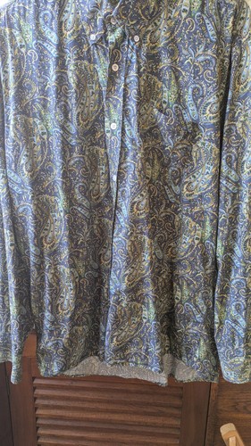 Relco mens blue paisley long - paisley,