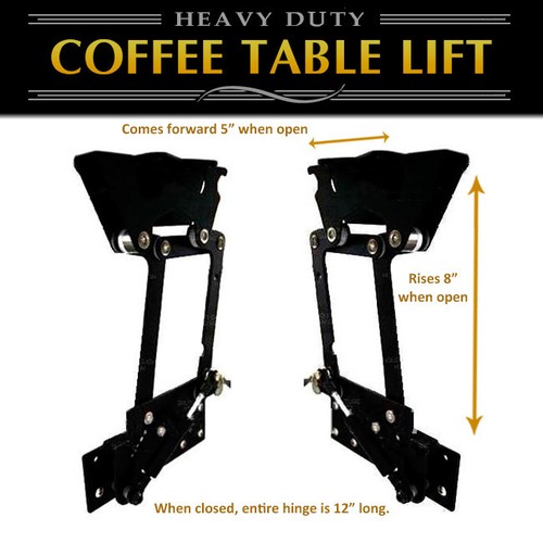 Lift top coffee table diy - lift,