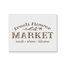 Fresh Flower Market Sign