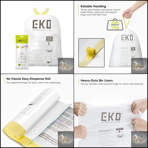 Eko drawstring bin - drawstring,