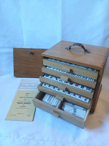Mah jong set drawer - in,