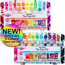Tulip 70pc Tie-Dye Kit 12 Colors – Super Big or Kaleidoscope One-Step Set