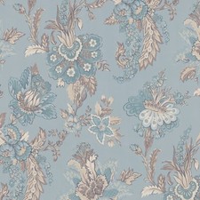 Duck Egg Floral Wallpaper Grey
