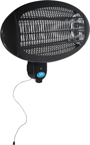 Premiair black 2kw - black, wall