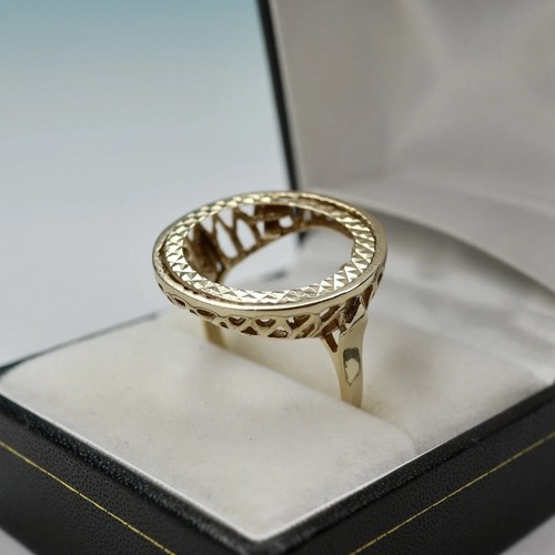 Rare 9ct yellow gold half - gold,