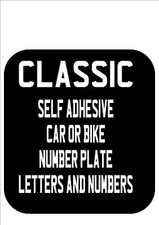 CLASSIC Car Bike Number Plate