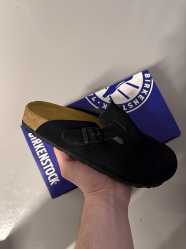 Birkenstock boston clog black - boston,