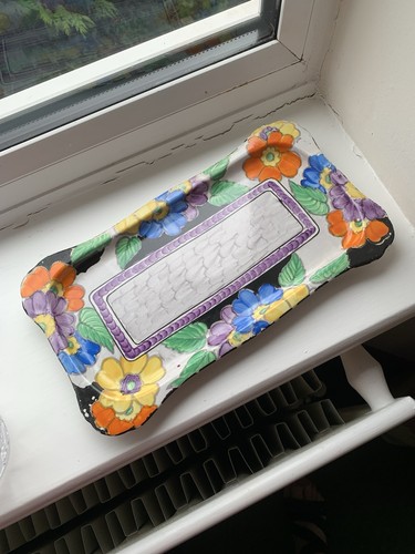 Maling pottery sandwich tray - pottery,