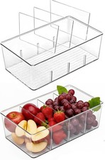 2 Pack Fridge Organisers with
