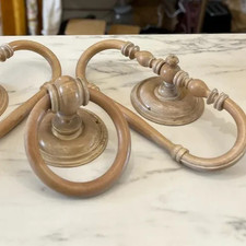 1 Vintage French "Ciel de Lit" or Towel Racks plus a Towel Ring