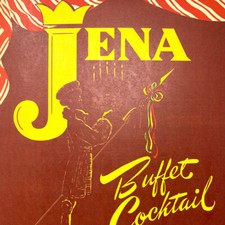 Vintage 1950s Jena Buffett Cocktail Restaurant Original Menu Mexico City Buffet