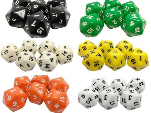 Poly dice d20 various - poly,