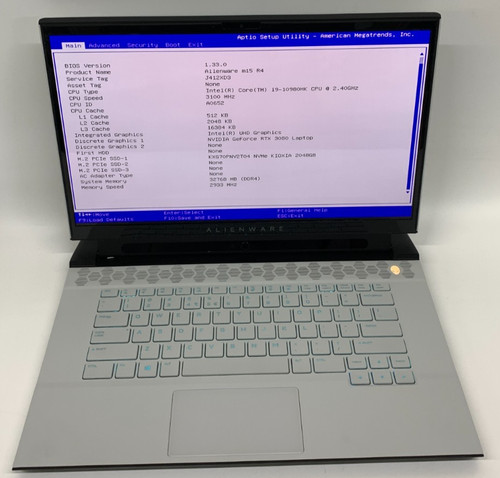 Alienware m15 i9 10th - r4,