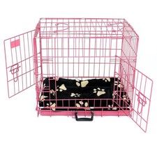 Dog Cage with Bed Crate Metal