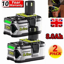 2PACK For Ryobi 18V Battery 8.0Ah BPP-1817M 1815 P108 RB18l13 RB18l50 P107 Tools