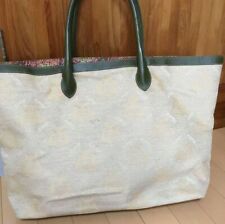 Asprey London Jacquard Paisley Handbag Tote Bag Purse USED Good Condition