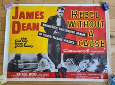 JAMES DEAN REBEL WITHOUT A CAUSE VINTAGE ORIGINAL MOVIE POSTER STAFFORD & CO LTD