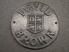 David Brown Cast Aluminium Sign Farm Tractor Agriculture Plaque Aston Martin