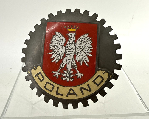 Vintage car grille emblem - vintage,