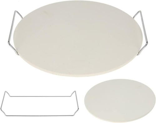 Pizza stone with rack - stone, to