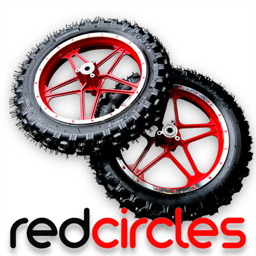 Red mini moto - 2.50-10, dirt